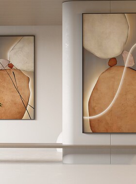 石来运转玄关装饰画现代s简约沙发背景墙落地画高级感抽Z象客厅挂