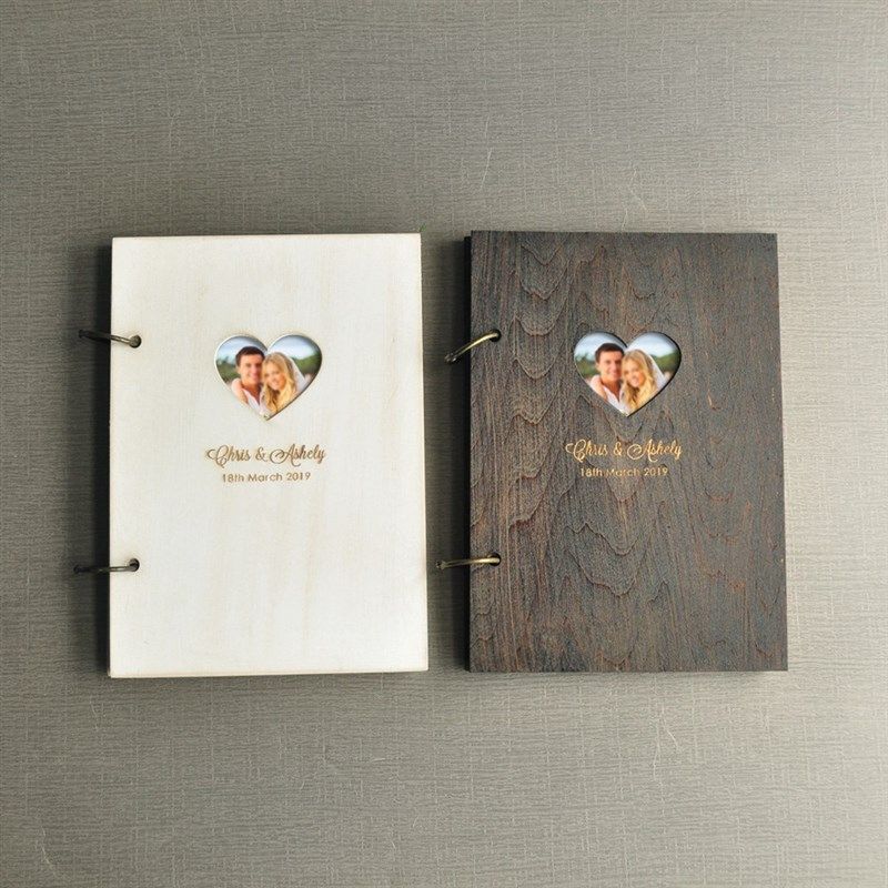Customdized Wedding Guestbook,Photo Guestbook Wooden,Wedding