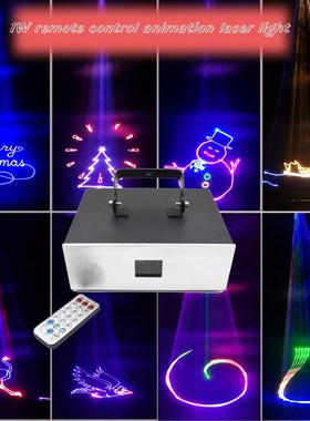 1W full color 3D Laser projeyctor Bluetooth APP editing adve