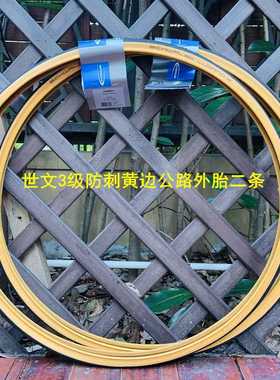 极速德国世文SCHWALBE LUGANO II700*25C黄S边轮胎死飞公路自行车