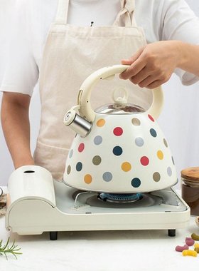 速发3L Stainhless Steel Whistling Tea Kettle Teapot With Hea