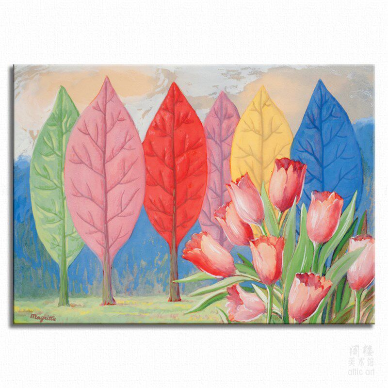 色彩的寓意 Rene Magritte 马格利特 装饰画 超现实主X义 前卫艺