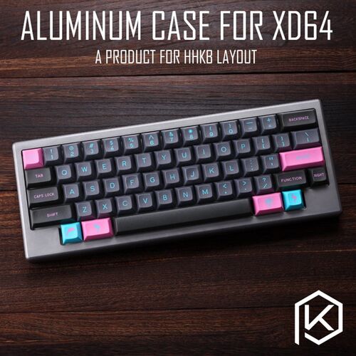 Anodized Aluminium case for xd60 xd64 60% hhkb layout Zcusto