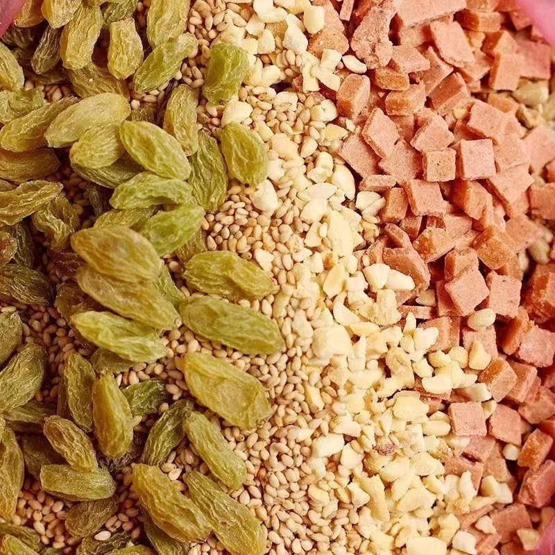 冰粉夏季配料葡萄干山楂碎瓜子仁花生碎组合奶茶店专用罐装