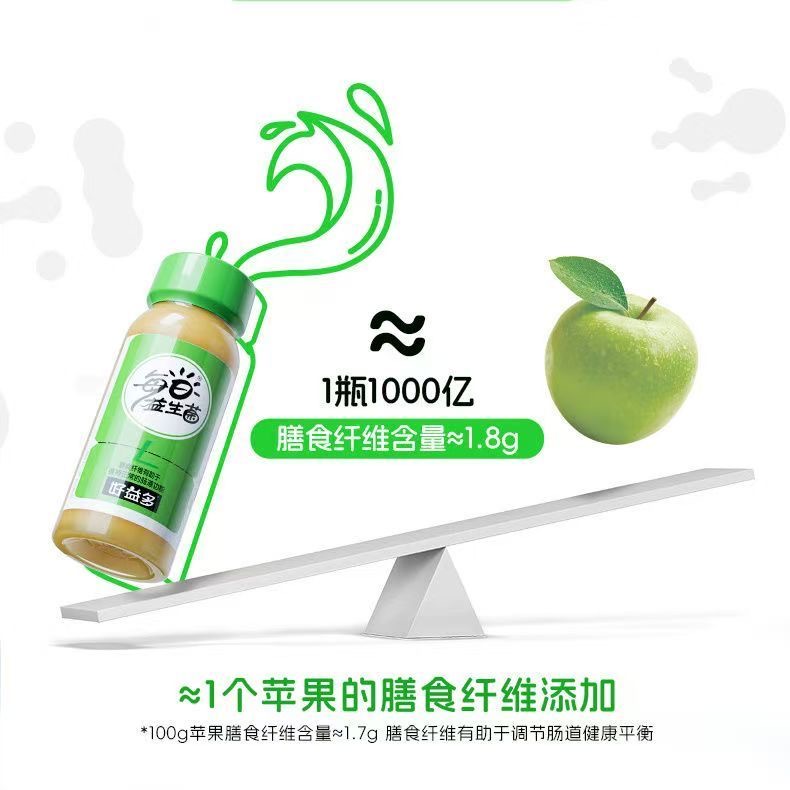 减肥可以喝的饮料0脂肪每日益生菌饮料1000亿乳酸菌含膳食纤维休闲健康营养饮品上班族当下午茶喝低卡轻食伴侣促消化解疲劳久坐适​
