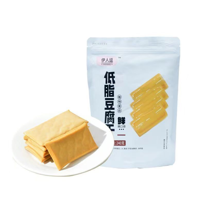 灞源代餐豆干低脂肪原味健身小包装零食饱腹解馋即食豆腐干素食