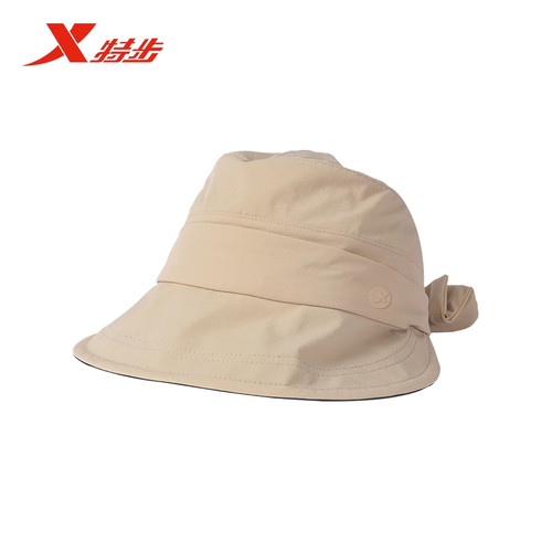 特步大檐帽女2025夏季新款学生时尚旅游防晒宽檐帽子975238602605