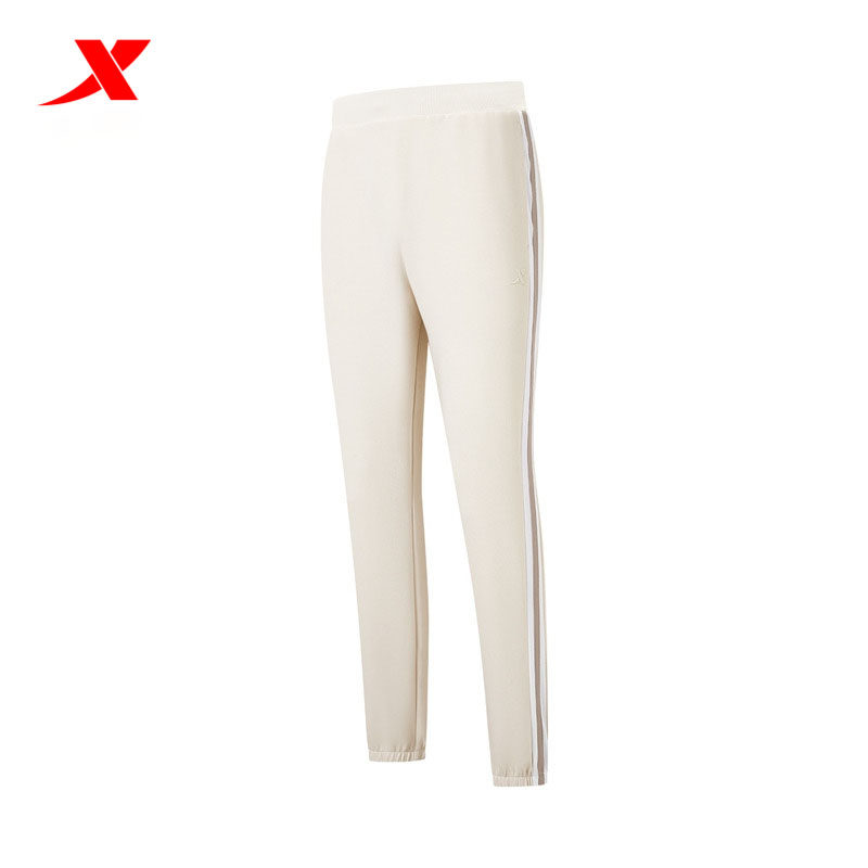 特步运动针织九分裤女运动长裤