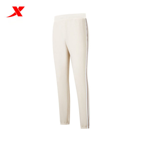 特步运动针织九分裤女运动长裤