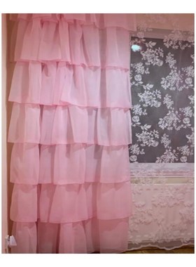 Custom Made Multi-layer Lace Tulle Curtain Ofor Girls Bedro