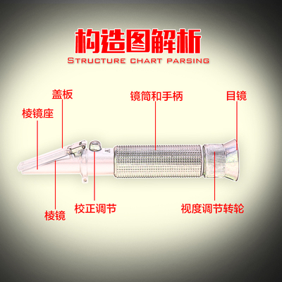蜂蜜波美度计h含糖量检测仪蜂蜜C浓度计含水量测量糖度计蜂蜜折光