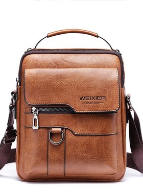 New Arrival Fashion Vintage Business PU Leather MenX Messeng