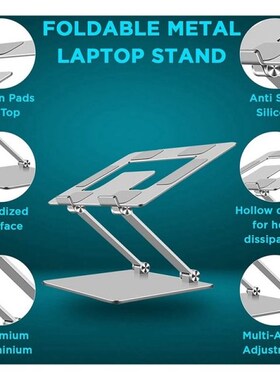 Laptop Standi with Cooling Holes Multi-Angle Adjustable Lapt
