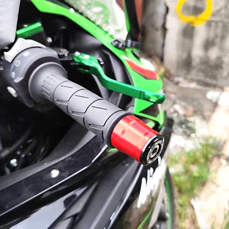适用川崎摩托fZX-4R ZX-4RR改装铝合金车把堵头手把平衡端子平衡