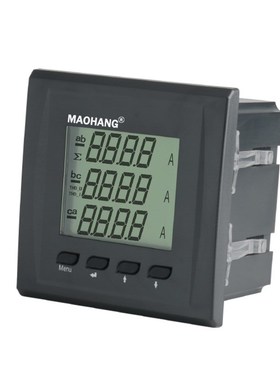 MH42-d3AIY三相液晶交流电流表智能数显电流电力仪表RS485通讯