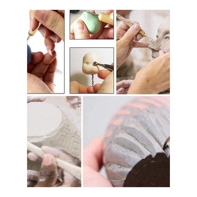 61PCS Ceramic Clay Toolsu Set Crafts Polymer DIY Art Modelin