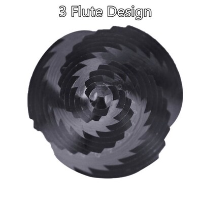 3 Flute Step Drill Bit TviAlN Coated HRC89 HSS-Co M35 Cobalt