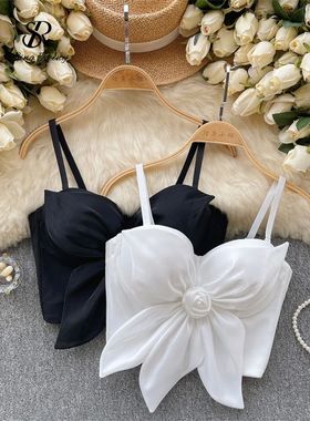 Solid color floral fishbone slim fit top纯色花朵鱼骨修身上衣