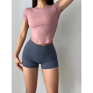 Fitness glare quick anti shorts drying 健身速干防走光三分短裤