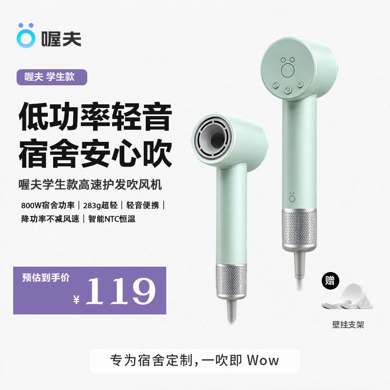 喔夫高速吹风机家用800W学生宿舍等离子速干护发电吹风筒生日礼物