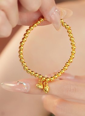 金包银两世欢手链古法传承手莲