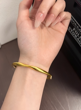 古法传承金包银莫比乌斯手镯