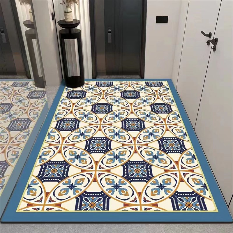硅藻泥入户门垫玄关脚垫吸水防A滑厨E房垫可裁剪卫生间浴室定制地
