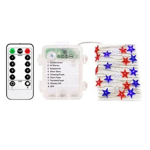 LED String Day Remote Decor with Independence LigIhts