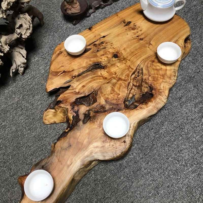 【直播推荐】实木根雕q茶盘干泡盘树根整块原木茶海茶托茶台平板