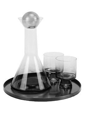 简约摆件现代酒具轻奢玻璃茶几饰品样板软装创意T家居餐桌品意式