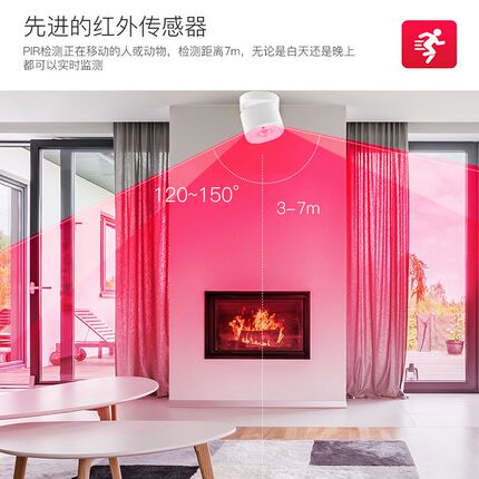 ZigBee涂鸦智能运动传感器x 智能家居报警系统 光照传感人体感应