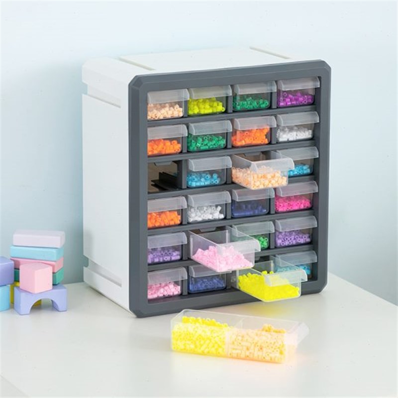 桌面收纳盒积木小零件小格子整理盒乐高分类收纳箱分格Z抽屉储物