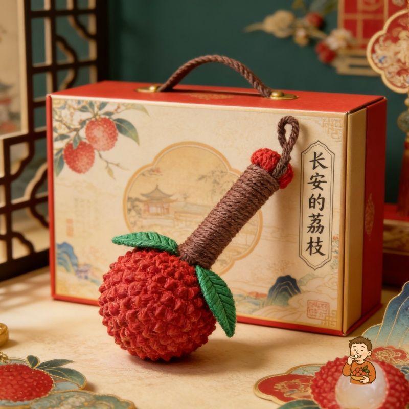 长安的荔枝可爱艾草养生按摩锤小号手工拍打经络肩颈办公室敲锤B