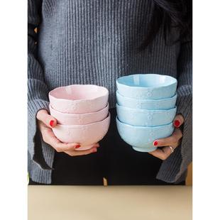 家用碗盘碗筷日式 陶瓷碗碟套装 简约可爱餐具情侣饭碗盘子乔迁送礼