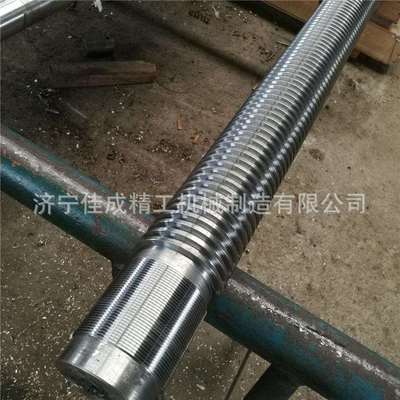 加工梯形丝杆42crmo调质丝杠全牙螺杆机床升降传动正反牙来图制作