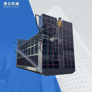 报废汽车汽车压扁机汽车外壳架子压扁机箱式压三辆车体压扁机