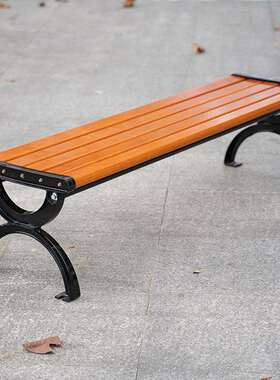 GRN-DZ03公园户外长椅休闲座椅塑木长条椅室外露天长凳子公共椅