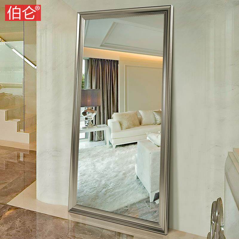 3YV5伯仑美式欧式穿衣镜子全身镜落地镜试衣镜复古服装店大镜子壁