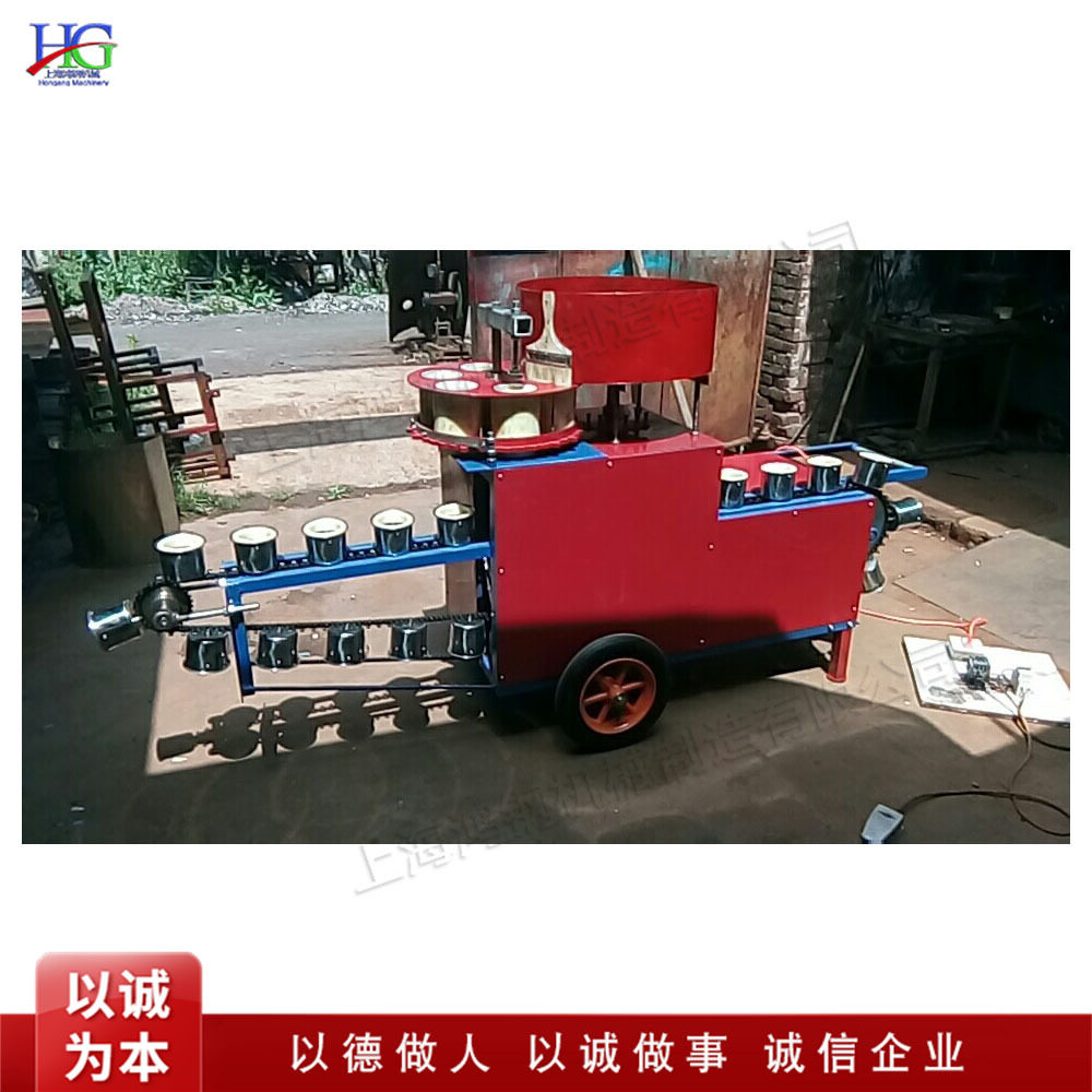 小型无纺布装土机花卉制钵装袋机多种育苗花营养土灌钵机器