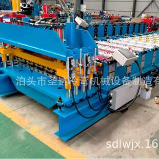 供应全自动琉璃瓦机非洲版型金属成型设备彩钢屋顶瓦压瓦机