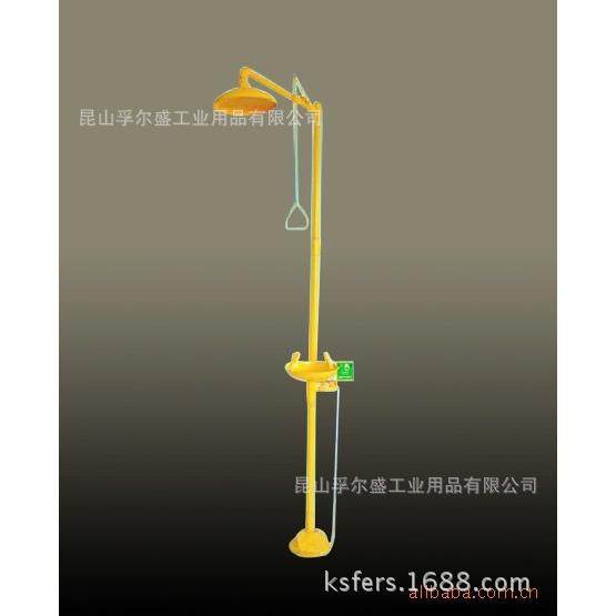 紧急冲淋洗眼器304不绣钢ABS翻盖盆复合式冲淋洗眼器ABS洗眼器