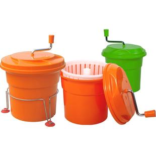 金德沙拉脱水器洗蔬菜水果去甩水甩干篮器商用手动沥水甩干机