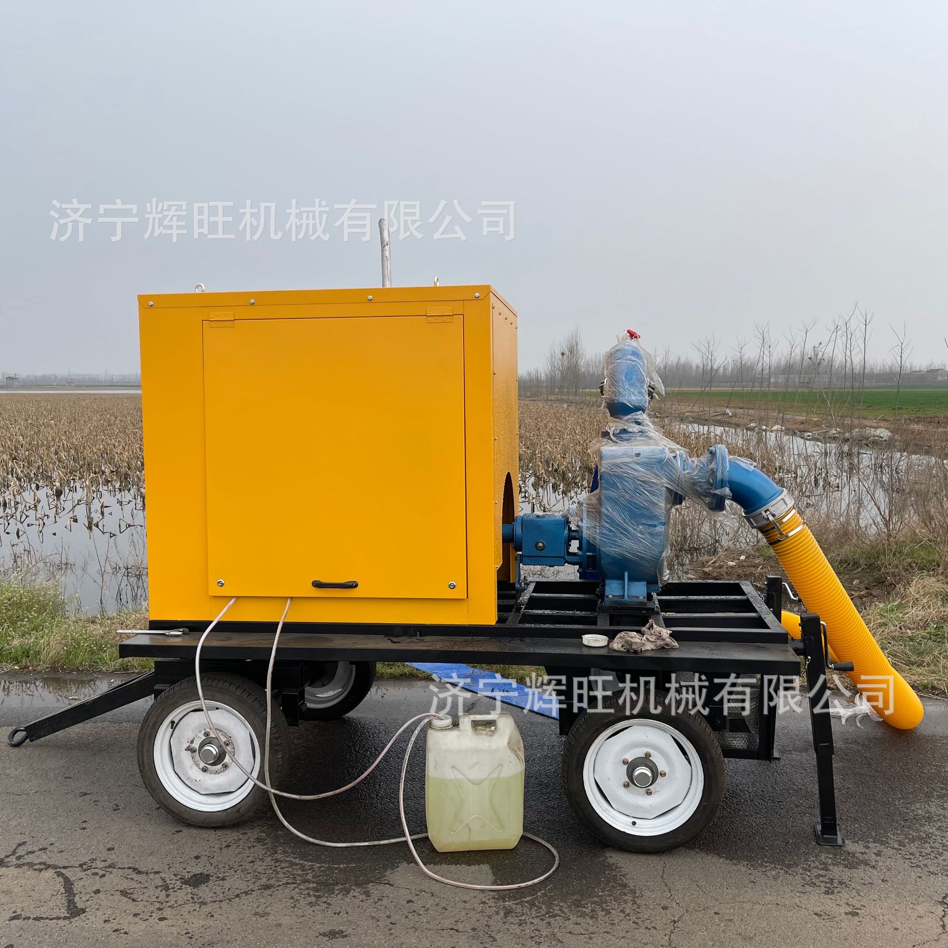 自吸式大流量应急防汛泵车