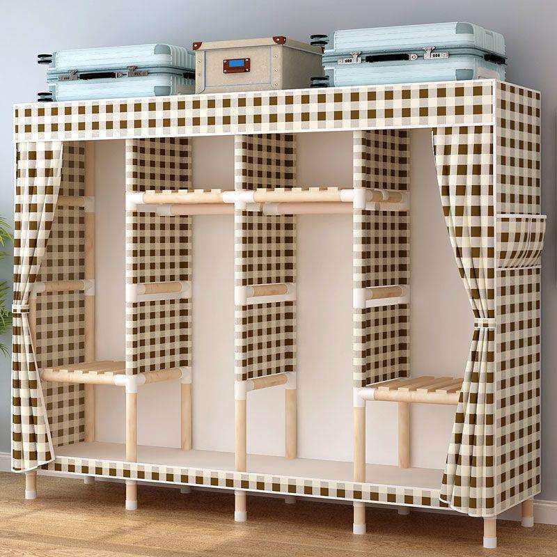 布衣柜子家用款结实加厚简易衣柜儿童衣柜简易组装租房收纳柜包邮