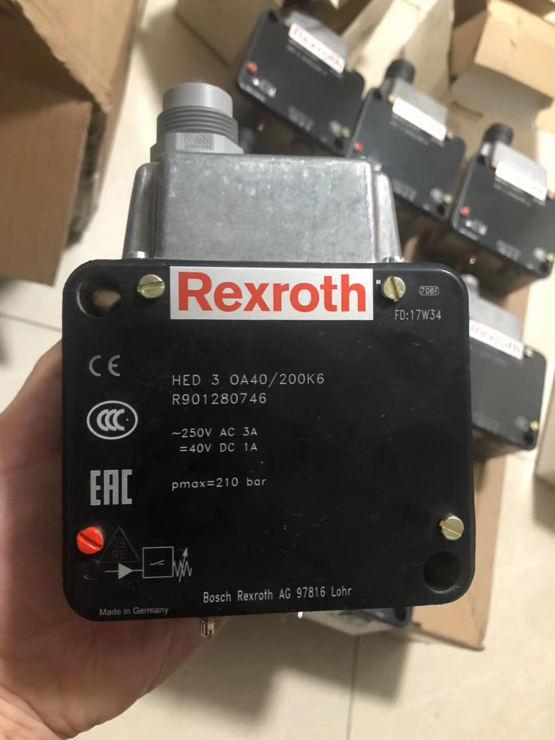 HED3OA40200K6压力继电器