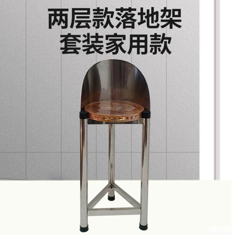 加厚304不锈钢砧板架厨房菜板落地架三角架砍骨架商用肉墩架套装