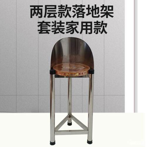 加厚304不锈钢砧板架厨房菜板落地架三角架砍骨架商用肉墩架套装