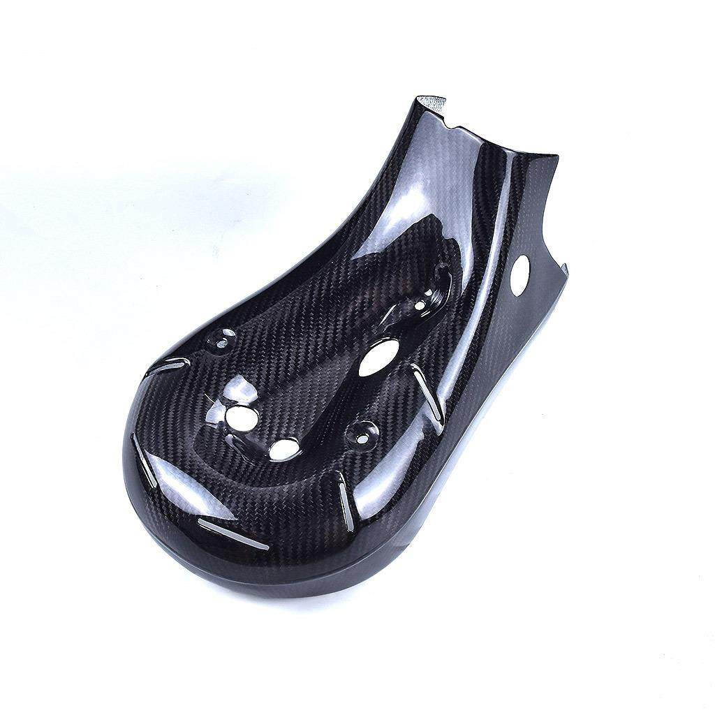 适用杜卡迪DucatiPanigale8991199改装碳纤维排气管罩保护盖