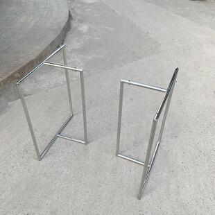 不锈钢桌脚大板支架茶几餐桌桌腿定作字型吧台脚书桌办公桌茶台脚