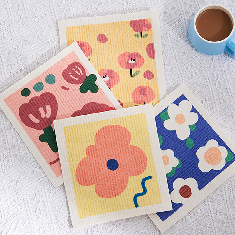 洗碗布不易沾油抹布吸水不易掉毛厨房神器家务擦桌子家用清洁巾